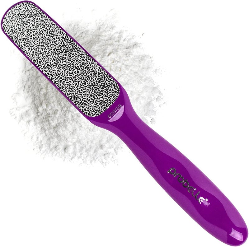 Probelle Double Sided Multidirectional Nickel Foot File Callus Remover - Immediately Reduces calluses and Corns to Powder for Instant Results, Safe Tool (Purple) - Image 1